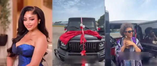“We Appreciate Your Efforts”- Regina Daniels Receives Mercedes G-Wagon From Anonymous Donor