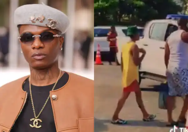 Wizkid spotted in a Heated Altercation With Passerby