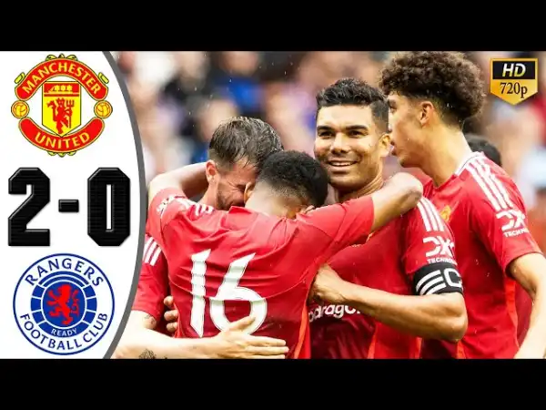 Rangers vs Manchester United 0 - 2 (Friendly 2024 Goals & Highlights)