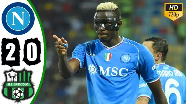 Napoli vs Sassuolo 2 - 0 (Serie A Goals & Highlights)