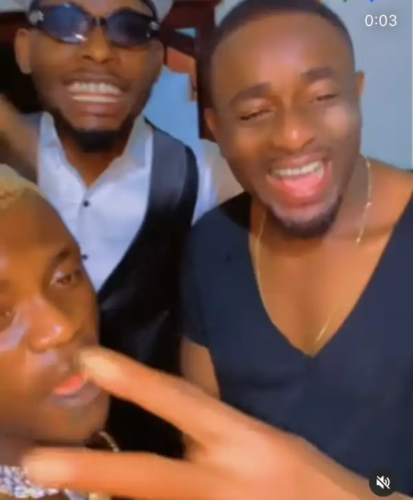 Nollywood Legend Emeka Ike Excited As He Meets Singer Portable (Photos+Video)