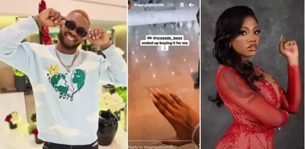 BBNaija’s Cross Buys Angel Diamond Bracelet In Dubai