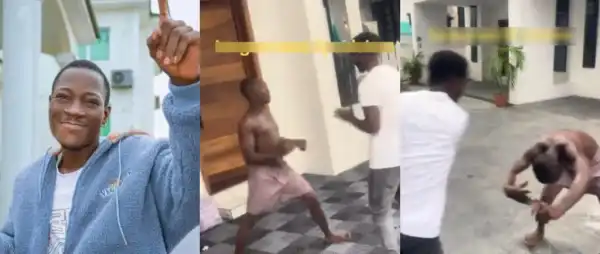 “You Wan Kpai Him?” - DJ Chicken And Neighbour Fight Dirty In Viral Video