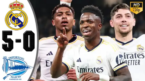 Real Madrid vs Alaves 5 - 0 (Laliga 2024 Goals & Highlights)