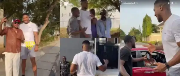 Anthony Joshua Wins Hearts In Lagos With Humble Interaction With Fans