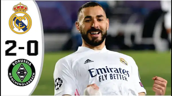 Real Madrid vs Borussia Monchengladbach 2 - 0 (UCL Goals & Highlights)