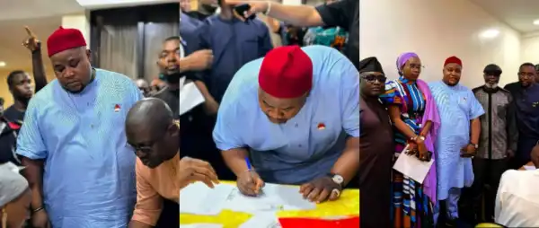 “Pray For Me”- Cubana Chiefpriest Shares Screening Video At APC Secretariat