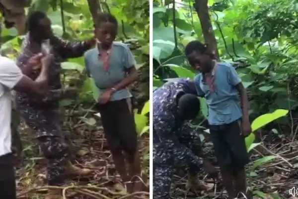 Ghana police rescue missing 13-year-old boy found tied to tree in a plantation