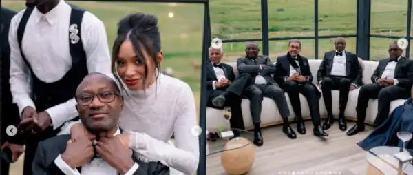 Otedola Unveils Rare Shots Of His Billionaire Friends At Daughter’s Wedding