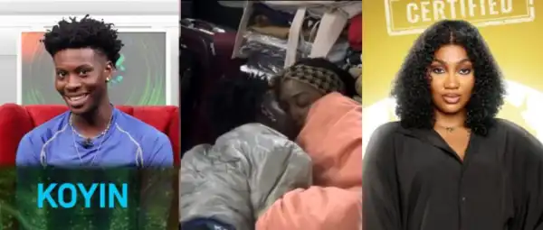 BBNaija S10: Koyin And Sultana Caught Locking Lips In Corner