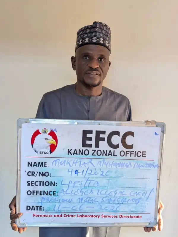 EFCC arrests airport security officer, two others over alleged gold smuggling in Kano