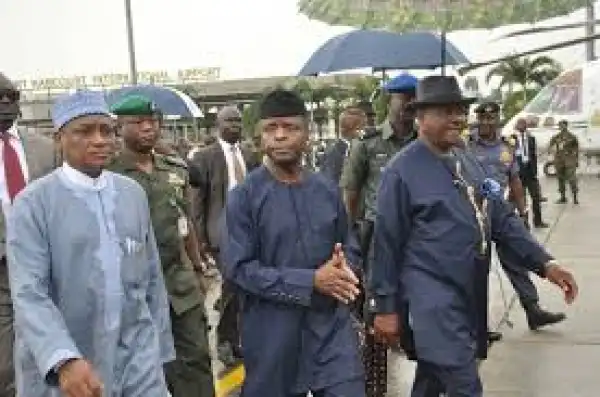 Osinbajo Lands In Port Harcourt: (Video)