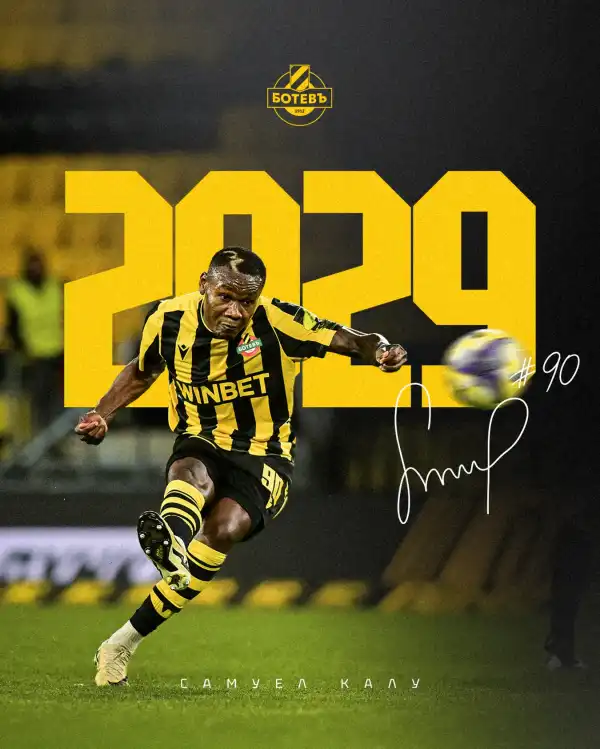 Transfer: Super Eagles winger signs new contract with Bulgarian club, Botev Plodiv