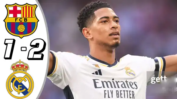 Barcelona vs Real Madrid 1 - 2 (Laliga Goals & Highlights)