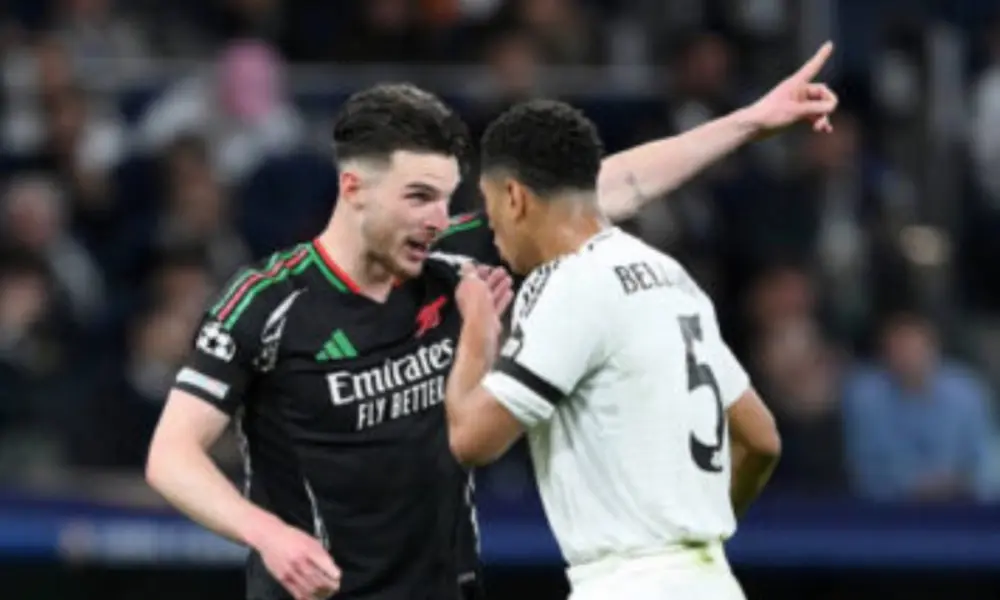 UCL: Why Declan Rice clashed with Partey as Arsenal beat Real Madrid 2-1