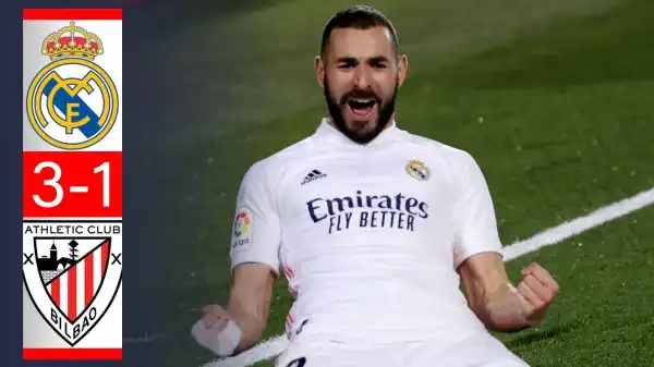 Real Madrid vs Athletic Bilbao 3 - 1 (LA Liga Goals & Highlights)