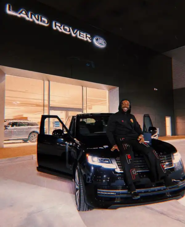Adekunle Gold shows off his new car