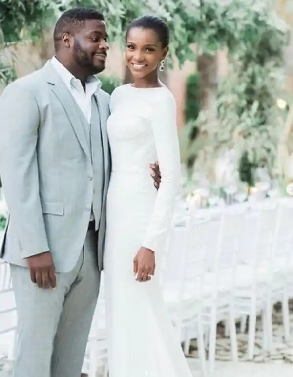 Former Miss World, Agbani Darego And Husband, Ishaya Danjuma Celebrate 5th Wedding Anniversary