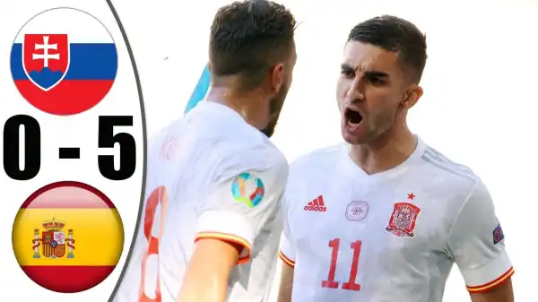 Slovakia vs Spain 0 - 5 (EURO 2020 Goals & Highlights)