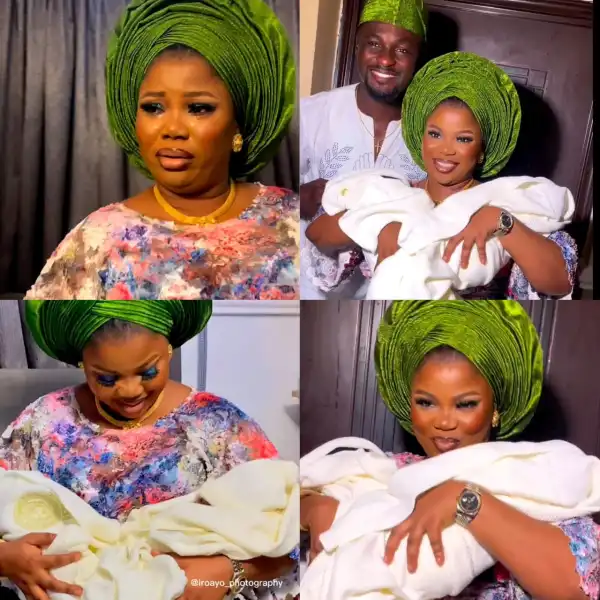 Actress In Tears As She Celebrates Birth of Her Twin Babies (Video)