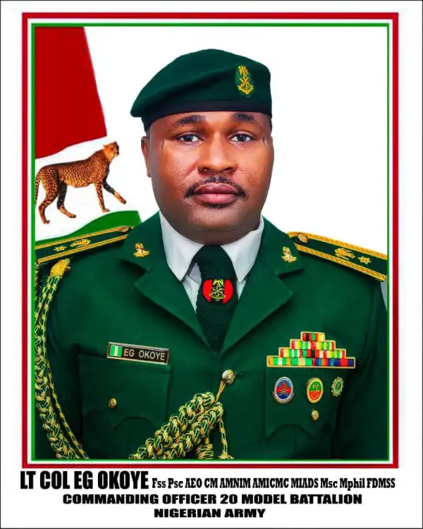 Army discloses what led to battalion commander Okoye’s death