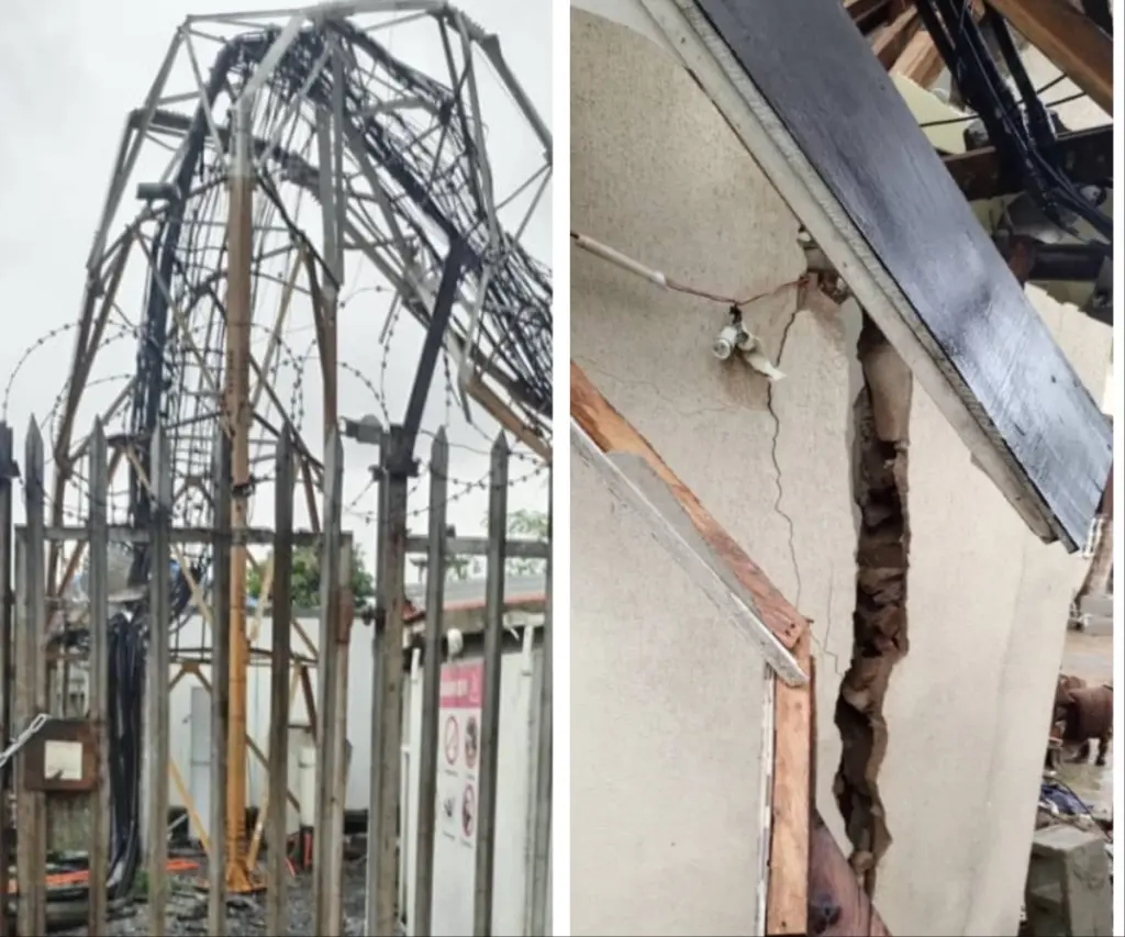 Man escapes death as communication mast collapses on Ogun building