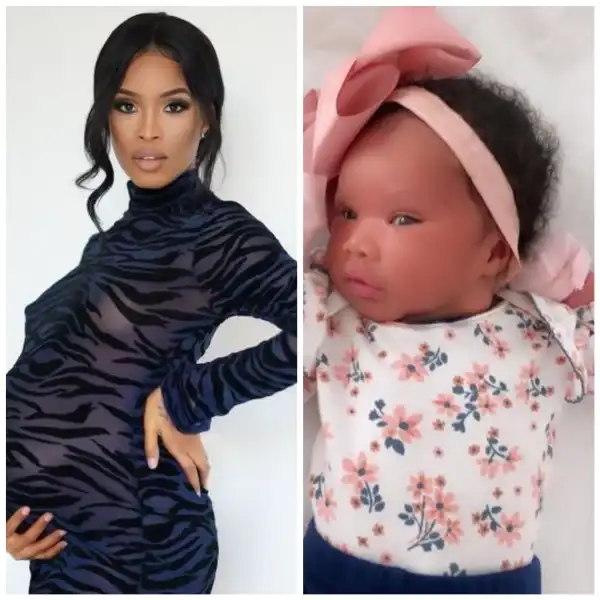 Nigerian International Model, Ify Jones Welcomes a Baby Girl (Photo)