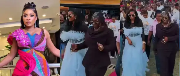 “See Levels”- Fans React as May Edochie Hosts Ebonyi First Lady at Brand Launch