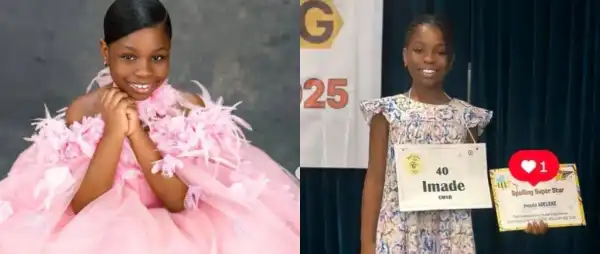 Sophia Momodu Beams with Pride as Daughter, Imade Wins School Spelling Bee Competition