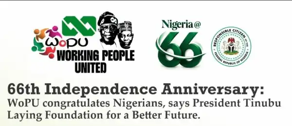 66th Independence Anniversary: WoPU congratulates Nigerians, says President Tinubu laying foundation for better future