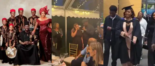 Obi Cubana Challenges Sons To Academic Excellence After Wife Bags Master’s Degree With Distinction