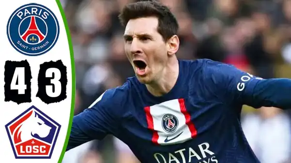 PSG vs Lille 4 - 3 (Ligue 1 2023 Goals & Highlights)