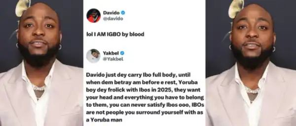 “I’m Igbo By Blood”- Davido Responds To Tribal Criticism Over Close Ties With Igbos