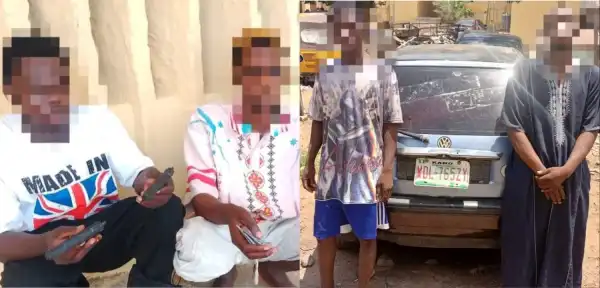 Niger: Police arrest four suspects, recover toy guns, ATM cards, stolen vehicle