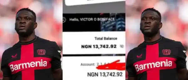 “How Does It Feel To Have Millions In Your Account”- Fan Questions Victor Boniface, He Replies
