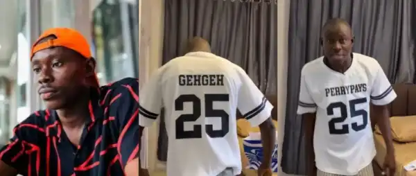 Fans Question Price As Geh Geh Reveals Official Uniform For His Online University