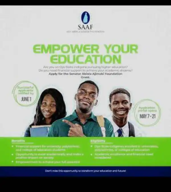 Senator Abiola Ajimobi Foundation Scholarship, 2024