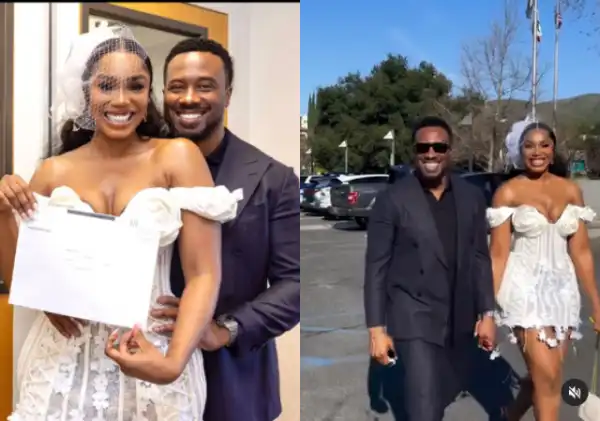 Sharon Ooja And Husband Celebrate 1st Wedding Anniversary