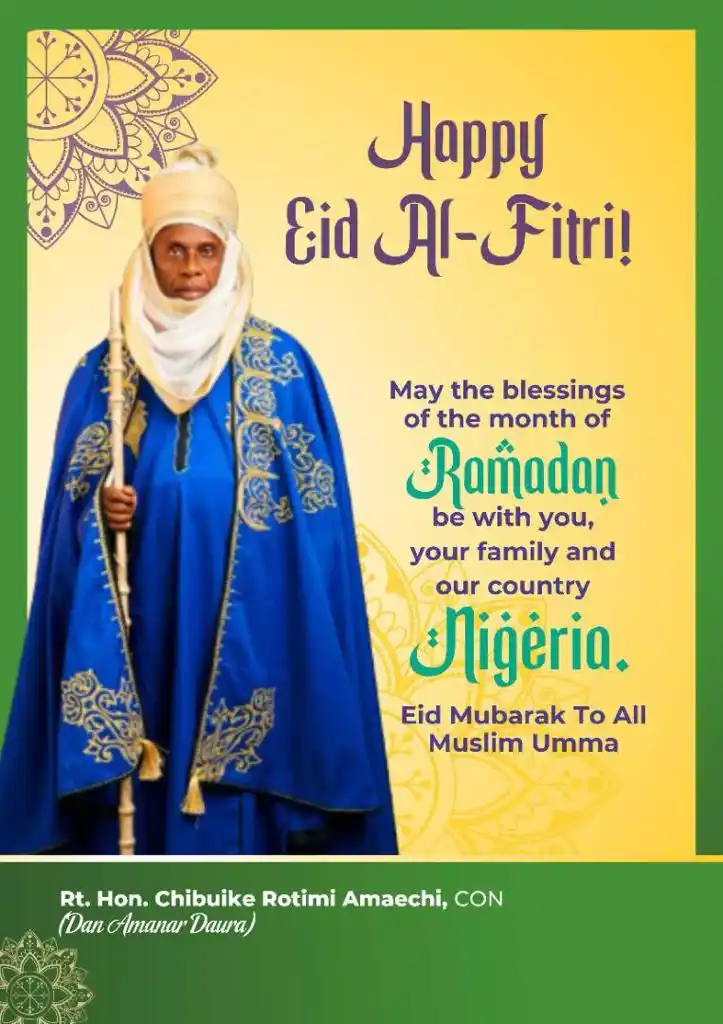 Amaechi Celebrates Eid El Fitri (Pictures)