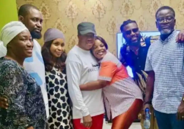 Actress Empress Njamah pays a condolence visit to Francis Duru following his son’s demise