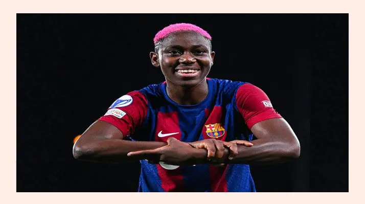 Oshoala scoops UWCL Goal of the Season award