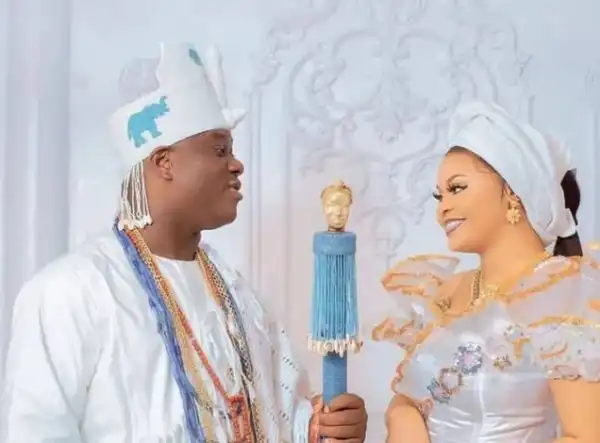 Ooni Of Ife And Third Wife, Olori Tobi Phillips, Welcome Set Of Twins