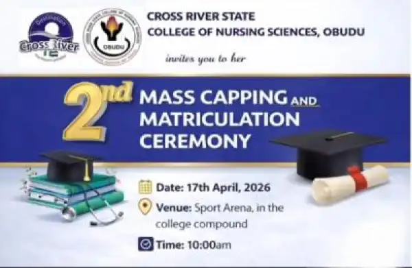 Cross River State College of Nursing Sciences, Obudu 2nd Mass Capping and Matriculation Ceremony
