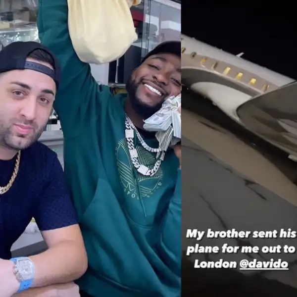 Davido Sends Private Jet To US To Pick Celebrity Jeweler Who