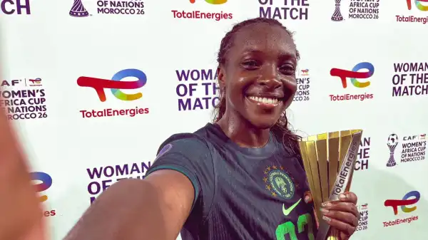 WAFCON 2026: Alozie wins Player of the Match in Super Falcons’ win over Zambia