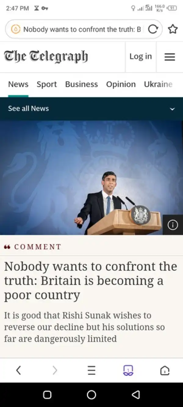 Nobody Wants To Confront The Truth: Britain Is Becoming A Poor Country