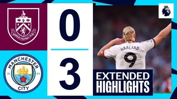 Burnley vs Man City 0 - 3 (Premier League Goals & Highlights)