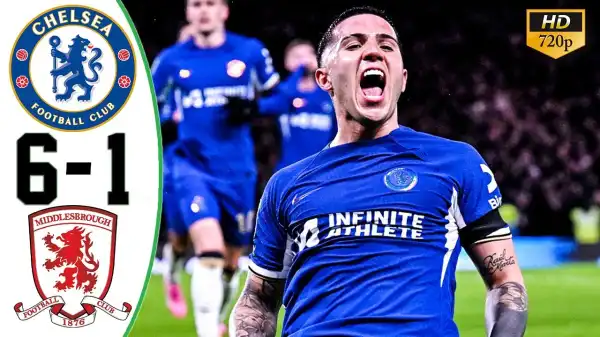 Chelsea vs Middlesbrough 6 - 1 (EFL Cup 2024 Goals & Highlights)