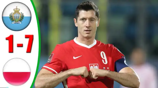 San Marino vs Poland  1 - 7 (2022 World Cup Qualifiers Goals & Highlights)