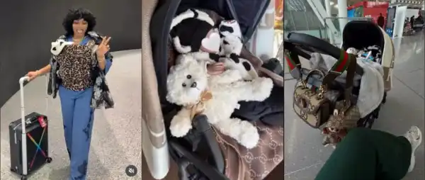 Priscilla Mkambala Jets Back To Tanzania With Baby Rakeem, Shares Adorable Airport Photos